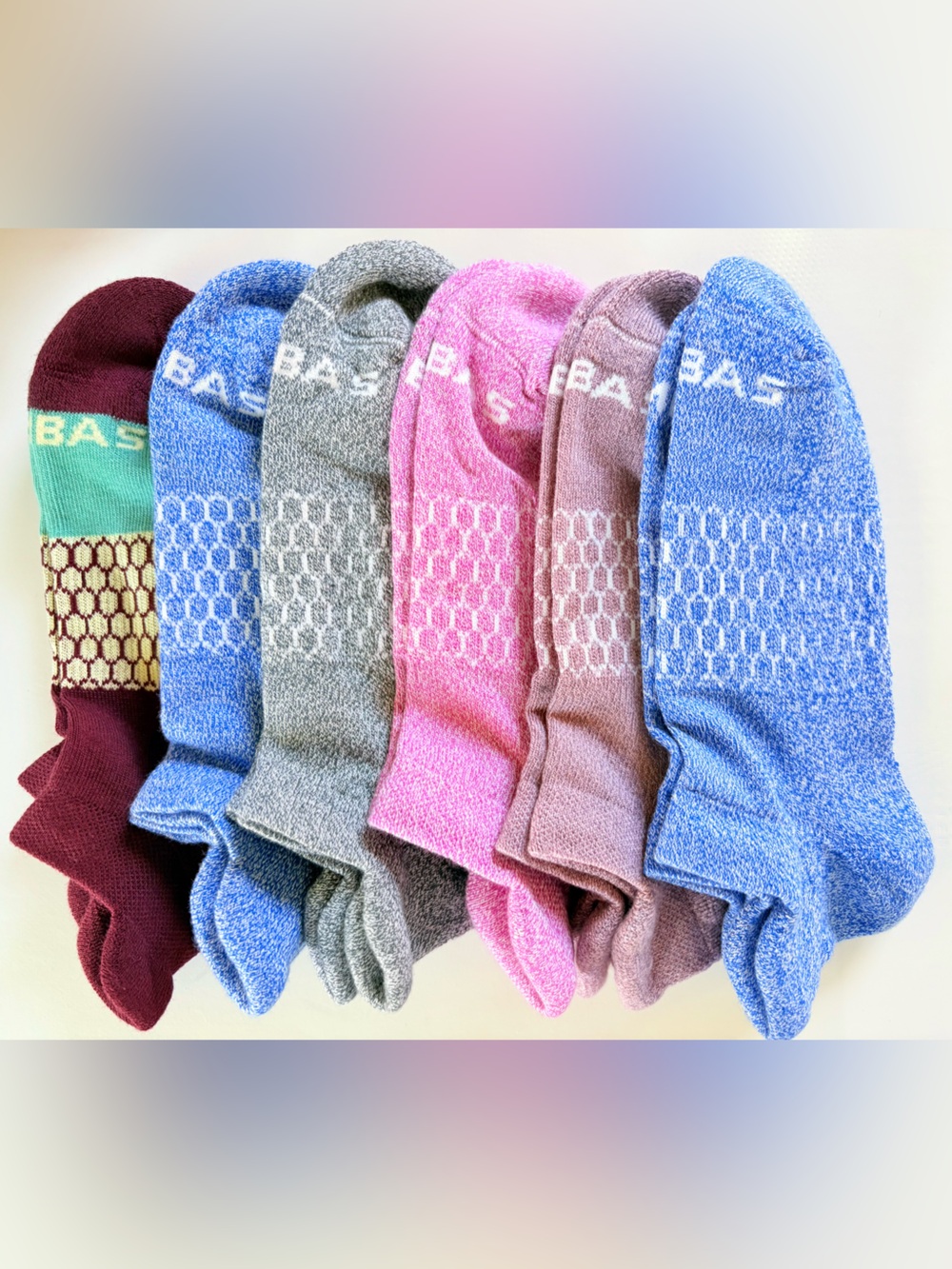Bombas Women’s 6-Pack Cushioned Ankle Socks Size M  — Colors Sent Randomly